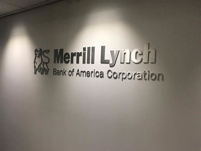 Merrill Lynch lobby sign Photo